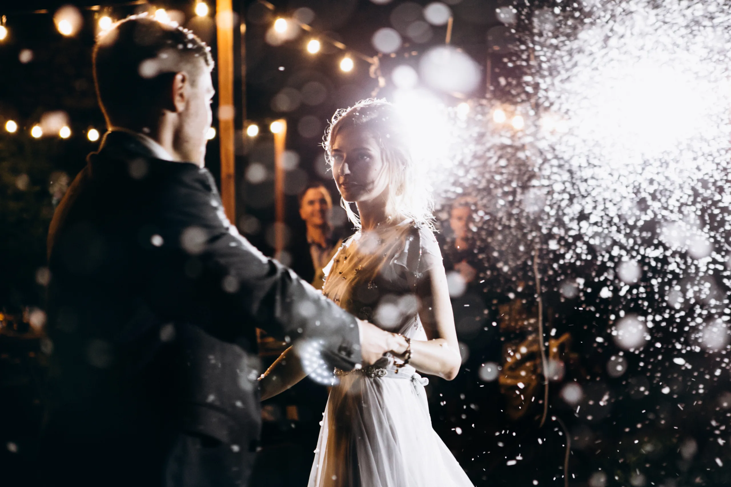 Beautiful wedding couple dancing AdobeStock_259200754